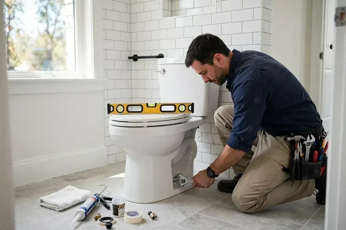Illustrative image for new toilet installation